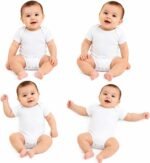 Newborn Baby Undershirts 100% Cotton Plain – Pack of 4 for Boys & Girls | Soft & Comfortable Infant Undershirts | 1 Day to 24 Months (6-12 Months) Buy Online at Best Price in UAE - Amazon.ae - Image 5