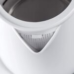 ⁦BLACK+DECKER Cordless Electric Kettle, 2200W, 1.7L Capacity, Quick Boiling, Lightweight Design, 360° Swivel Base, Auto Shut-Off, Boil-Dry Protection, Concealed Heating Plate, White - JC70-B5 Buy Online at Best Price in UAE - Amazon.ae⁩ - الصورة ⁦8⁩