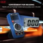 ⁦CEM Digital Multimeter TRMS 2000 Auto-ranging Counts,Multimeter featuring 0.5% DC and 0.8% Resistance measure accuracy,Voltage Tester for AC/DC Current Resistance Continuity Diode for Home Industrial Buy Online at Best Price in UAE - Amazon.ae⁩ - الصورة ⁦17⁩
