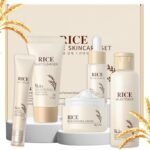 LAIKOU Rice Face Care, Pack of 5 Skin Care Women's Face Set, Travel Size Skincare with Facial Cleanser, Rice Toner, Eye Cream, Serum Moisturising Cream, for Daily Moisture & Care  Amazon.ae: Beauty