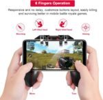DELAM Mobile Game Controller with L1R1 L2R2 Triggers, PUBG Mobile Controller 6 Fingers Operation, Joystick Remote Grip Shooting Aim Keys for 4.7-6.5" iPhone Android iOS Cellphone Gamepad Accessories  Amazon.ae: Electronics - Image 8