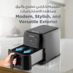 BLACK+DECKER Digital Air Fryer, 1700W, 8 Litres Family-Sized Capacity, 7 Preset Functions, Rapid Air Convection for Healthy Frying, Adjustable Temperature 80-200°C, Easy Clean, Black - SAF80-B5 Buy Online at Best Price in UAE - Amazon.ae - Image 19