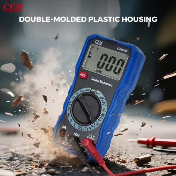 ⁦CEM Digital Multimeter TRMS 2000 Auto-ranging Counts,Multimeter featuring 0.5% DC and 0.8% Resistance measure accuracy,Voltage Tester for AC/DC Current Resistance Continuity Diode for Home Industrial Buy Online at Best Price in UAE - Amazon.ae⁩ - الصورة ⁦3⁩