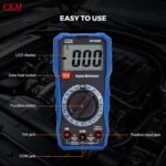 ⁦CEM Digital Multimeter TRMS 2000 Auto-ranging Counts,Multimeter featuring 0.5% DC and 0.8% Resistance measure accuracy,Voltage Tester for AC/DC Current Resistance Continuity Diode for Home Industrial Buy Online at Best Price in UAE - Amazon.ae⁩ - الصورة ⁦15⁩