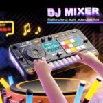 Kids DJ Mixer Controller Table Musical Toy Electronic Toy with Microphone Piano for Kid, DJ Board Key Musical Instruments Birthday Gift Toys for 3 4 5 6 7 Year Old Boy Girl (black) Buy Online at Best Price in UAE - Amazon.ae - Image 12