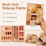 All-in-One Makeup Palette Cosmetic Set Eyeshadow Blush Highlighter Pressed Powder Brow Shades Book Style Multi Color Face Eye Kit for Daily Makeup  Amazon.ae: Beauty - Image 14