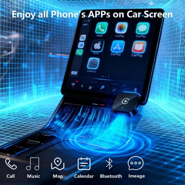 Yizro 2026 Wireless CarPlay Adapter for iPhone & Android Device | Fast Auto-Connect, Stable Connection, Mini Size Plug，Apple iPhone & Android, 2-in-1 Adapter, Convert Wired to Wireless Dongle Buy Online at Best Price in UAE - Amazon.ae - Image 7